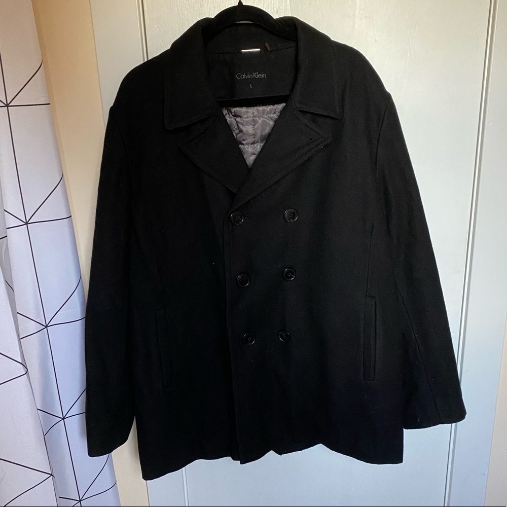 Double  Breasted Men’s Peacoat L